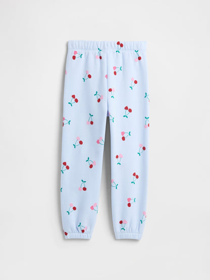 Açık Mavi Relaxed Pull-on Logo Eşofman Altı