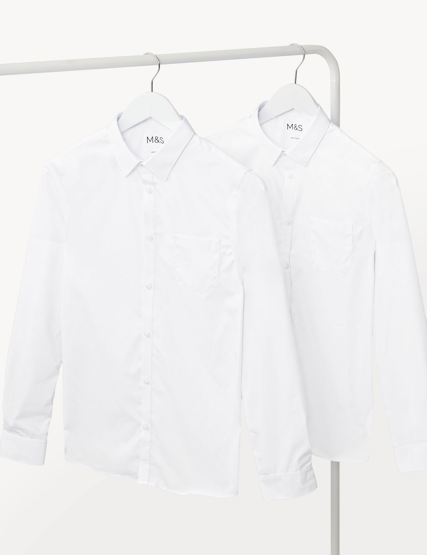 2'li Slim Fit Uzun Kollu Gömlek (2-18 Yaş)