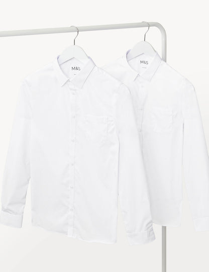 2'li Slim Fit Uzun Kollu Gömlek (2-18 Yaş)