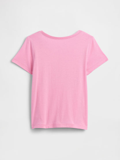 Açık Pembe Babygap Logo T-shirt