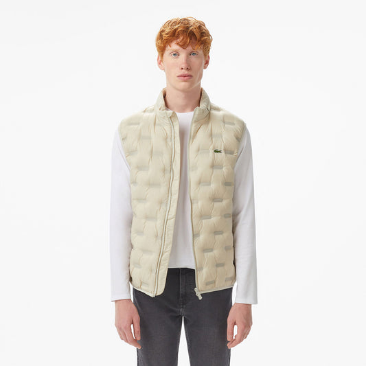 Lacoste Erkek Dik Yaka Açık Gri Yelek