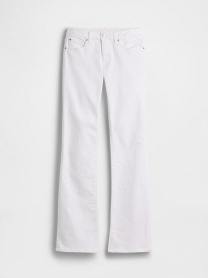 Beyaz Low Rise Long & Lean Jean Pantolon