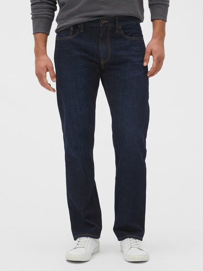 Koyu Mavi Straight Fit Jean Pantolon
