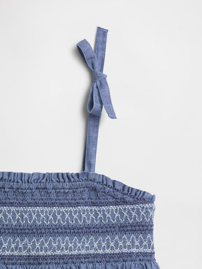 Mavi Smocked Peplum Bluz