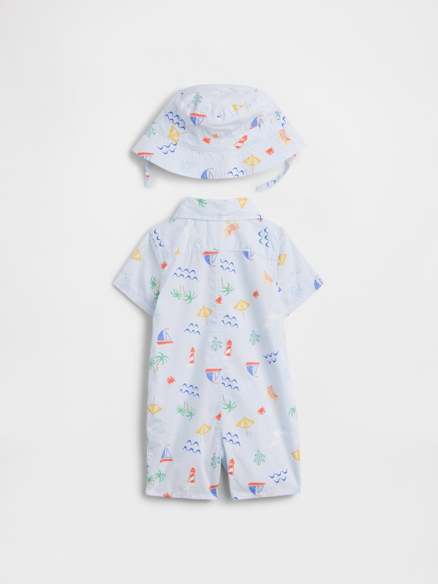 Açık Mavi Two-piece Brannan Bear Outfit Set