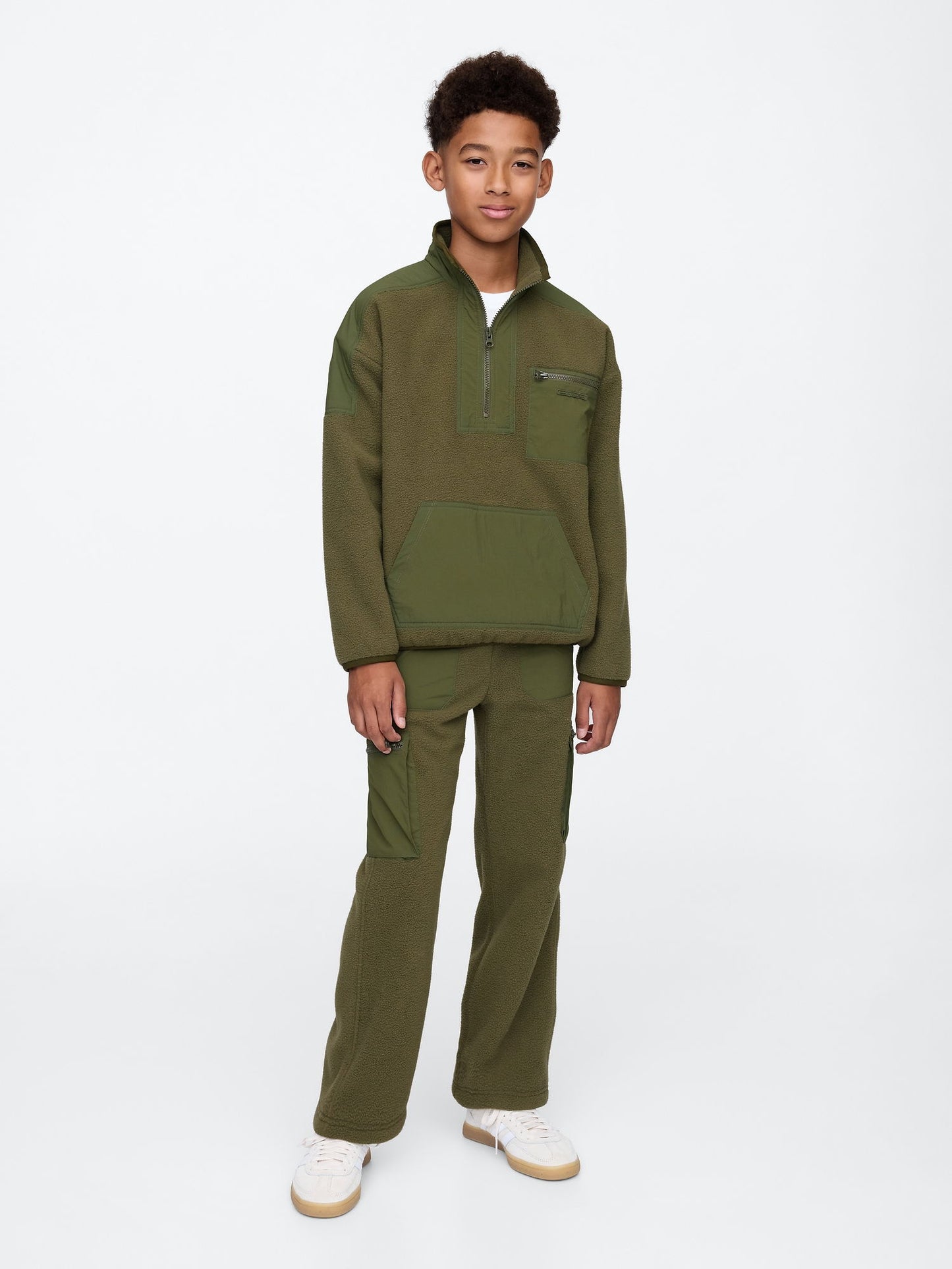 Haki Sherpa Baggy Pantolon