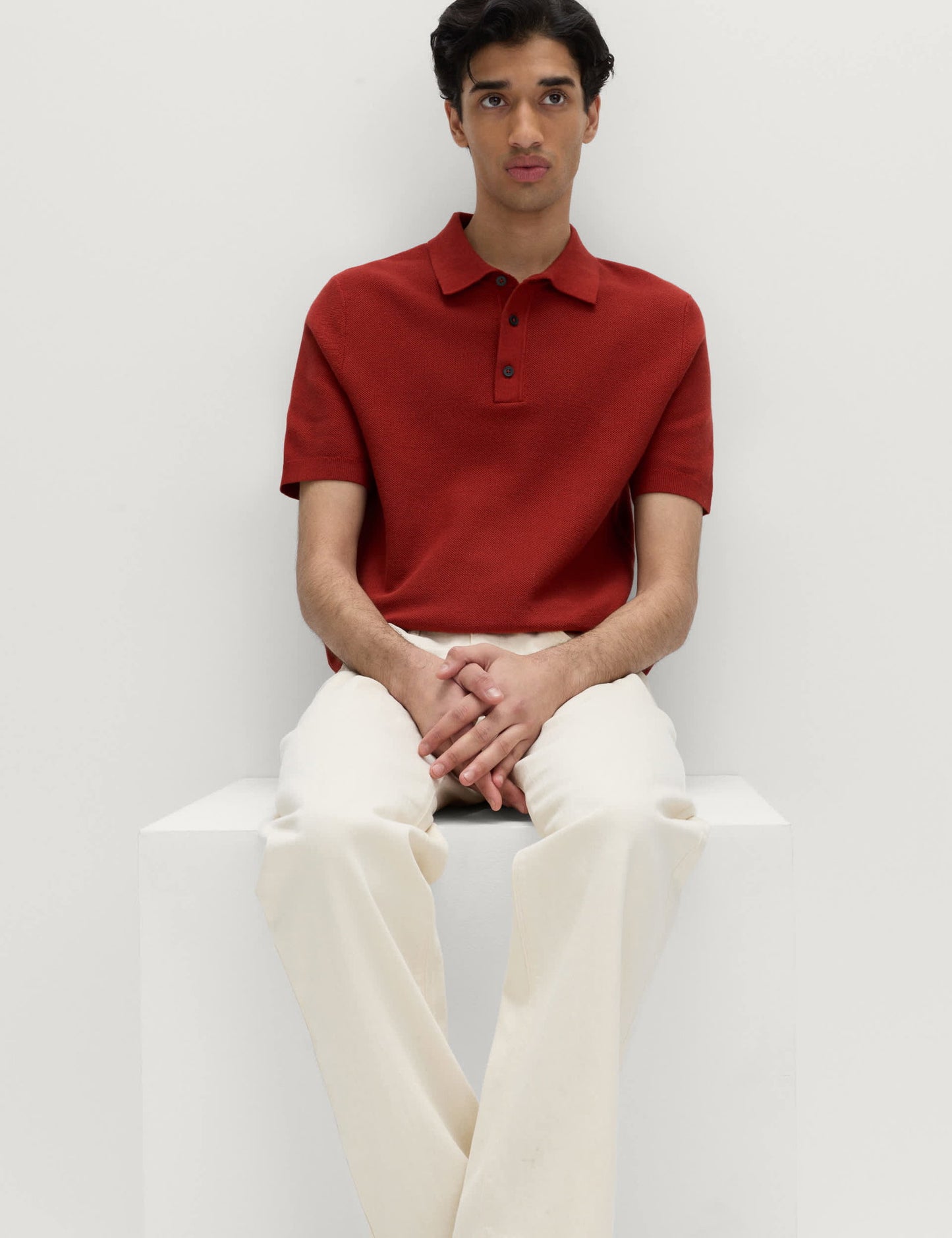 Pamuk Karışımlı Polo Yaka T-shirt