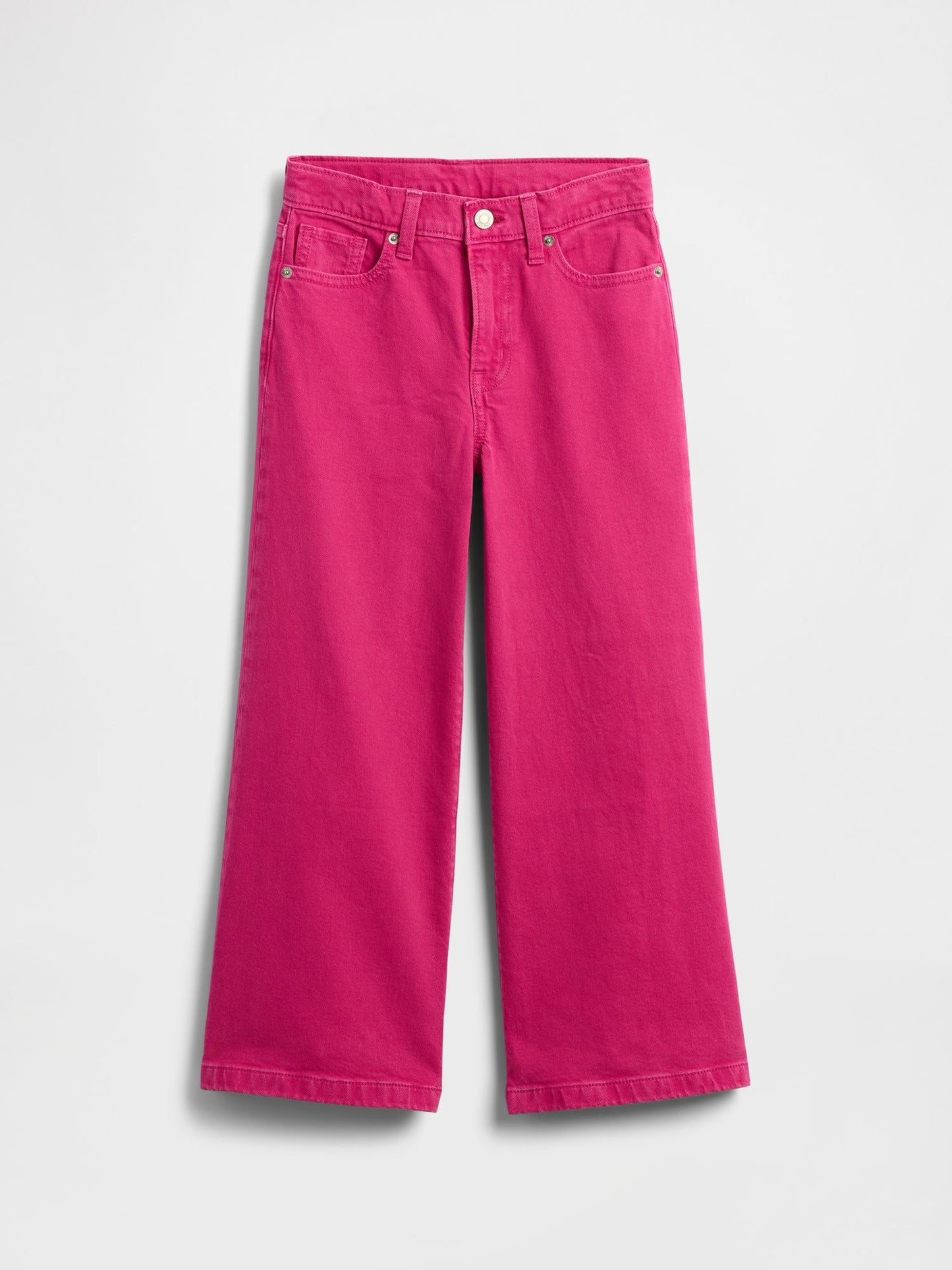 Pembe High Rise Stride Wide-leg Ankle Jean Pantolon