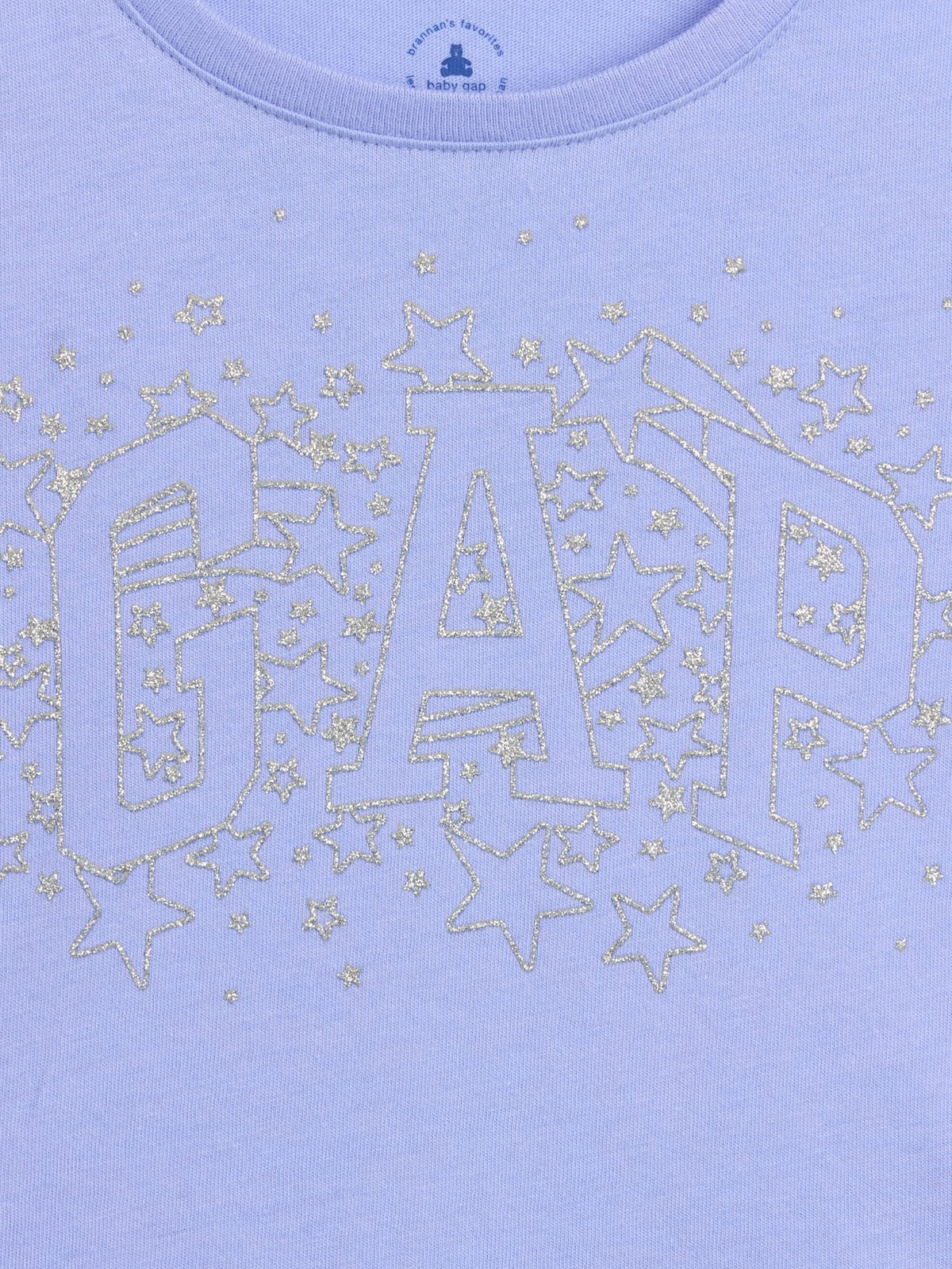 Açık Mavi Grafik Baskılı T-shirt