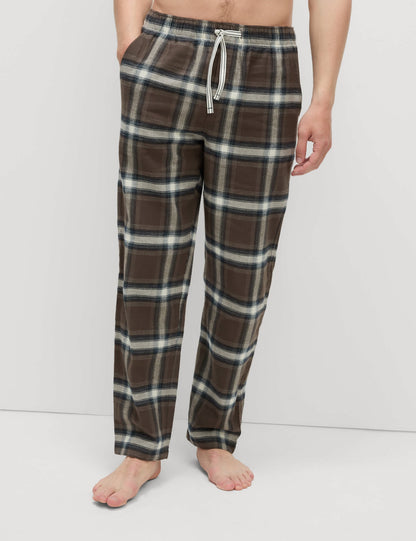 %100 Pamuklu Kareli Pijama Altı