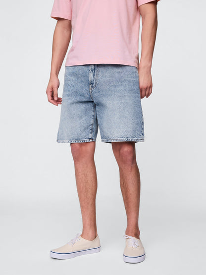 Açık Mavi '90s Loose Denim Şort