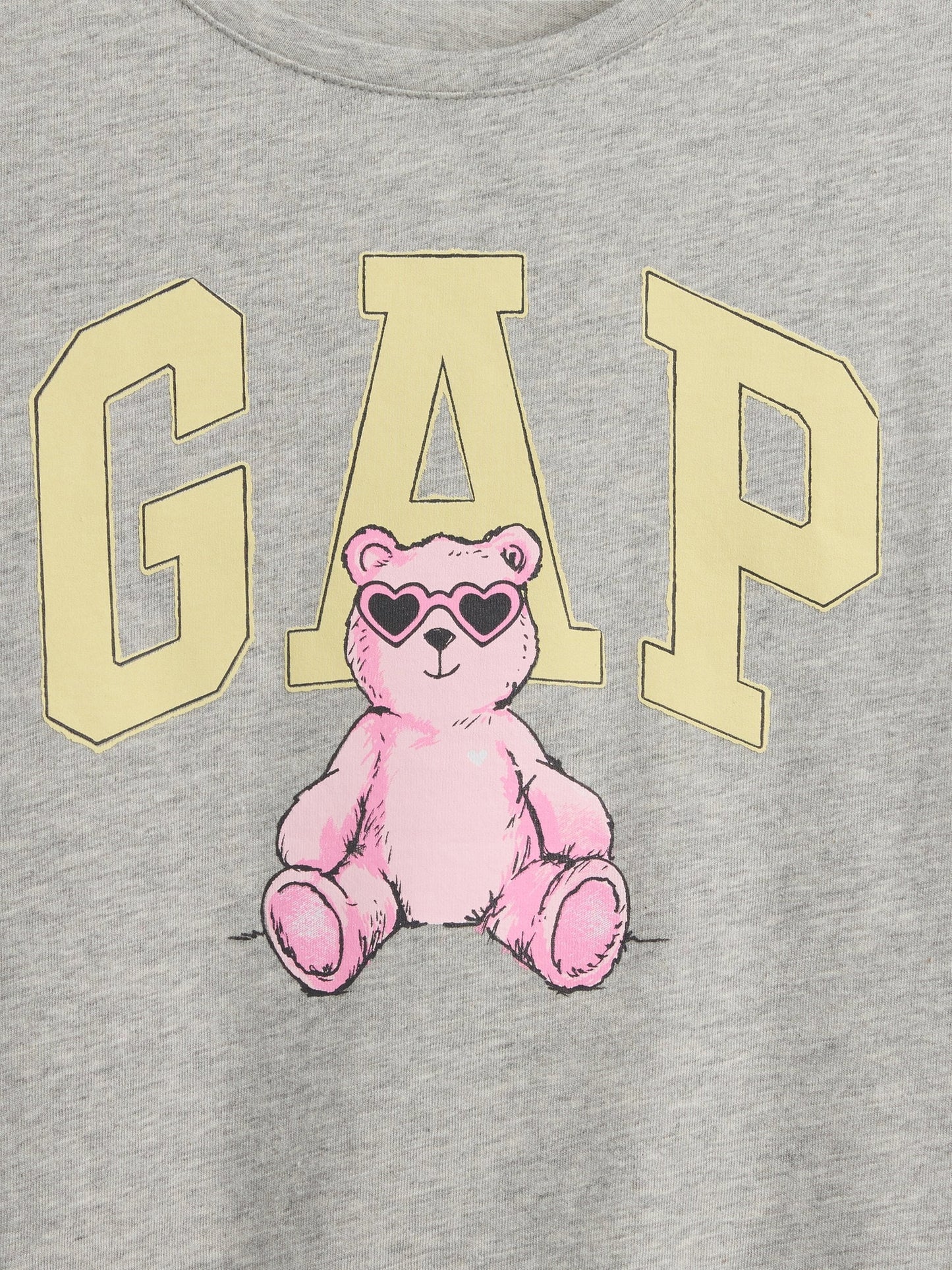 Açık Gri Grafik Baskılı T-shirt