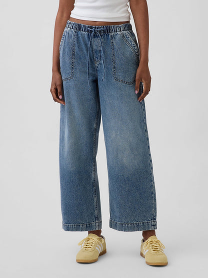 Mavi Low Rise '90s Loose Easy Crop Jean Pantolon