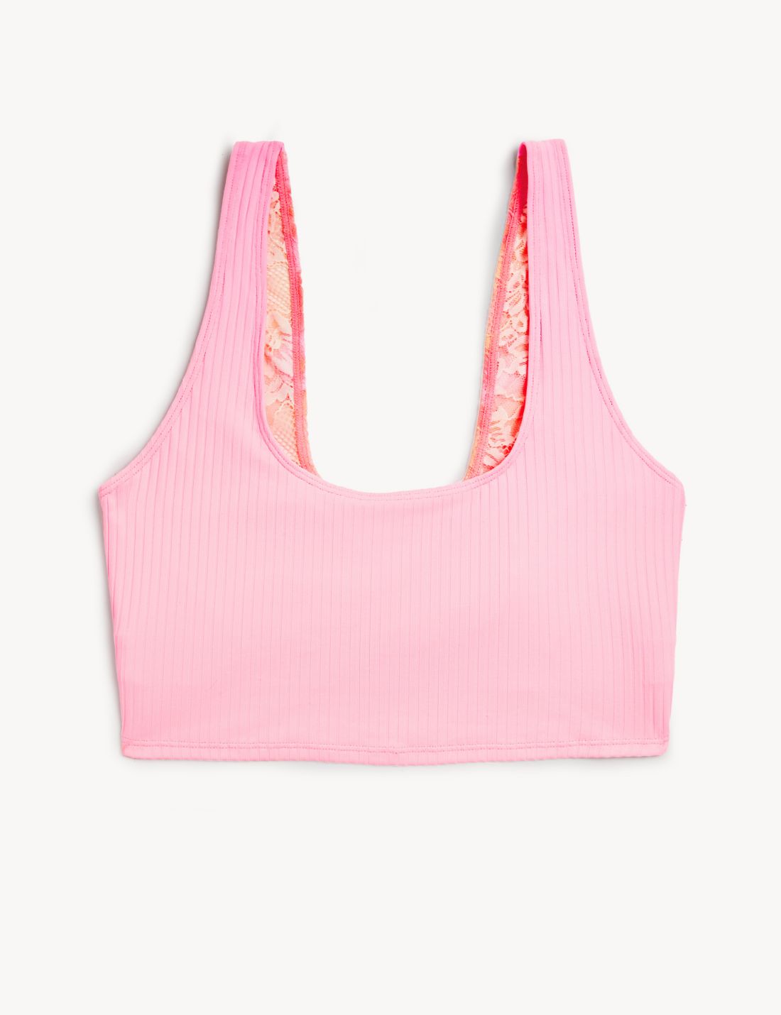 Dantel Detaylı Crop Top Sütyen