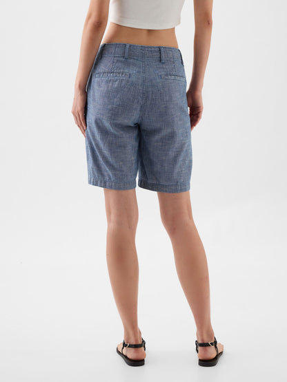 Mavi 9 Downtown Chambray Bermuda Şort