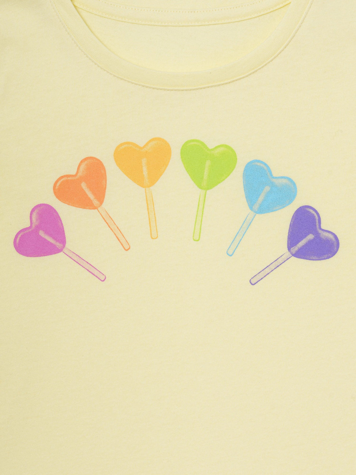 Sarı Grafik Baskılı T-shirt
