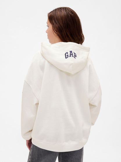 Beyaz Vintagesoft Grafik Sweatshirt
