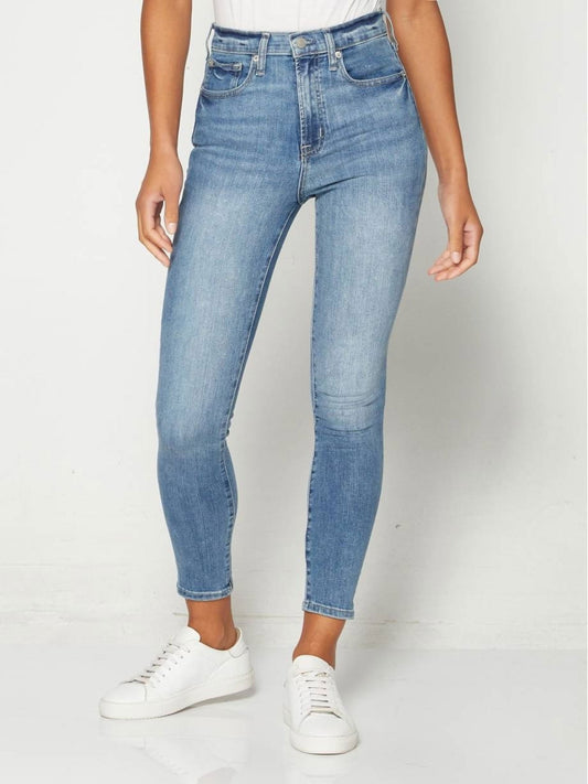 Açık Mavi High Rise Skinny Jean Pantolon