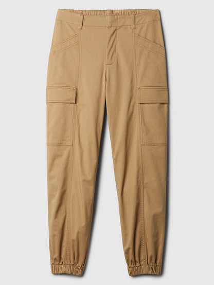 Kahverengi Twill Downtown Jogger Pantolon