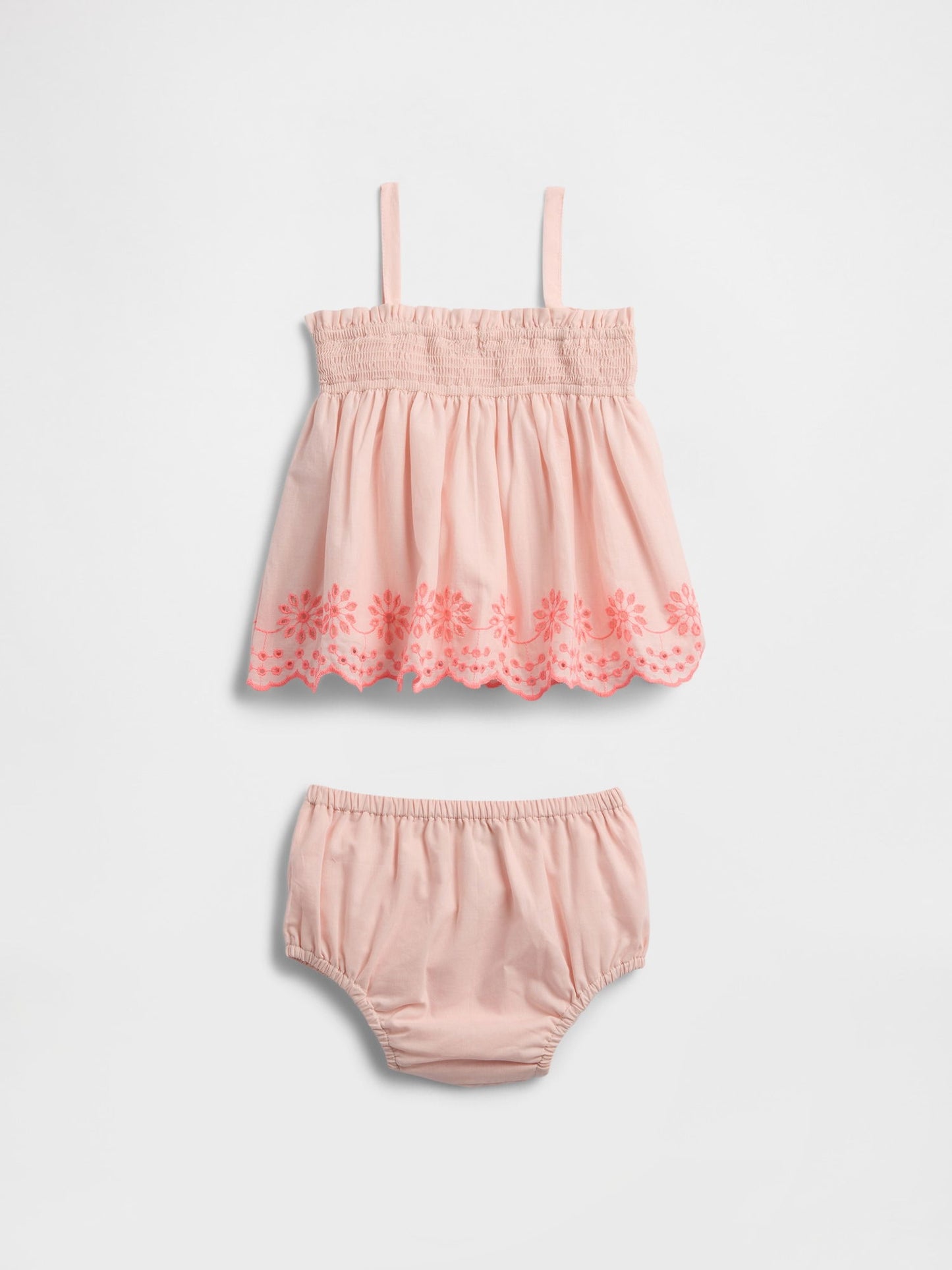 Açık Pembe Smock Tulum Set