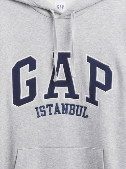 Gri Relaxed Gap Istanbul Logo Sweatshirt