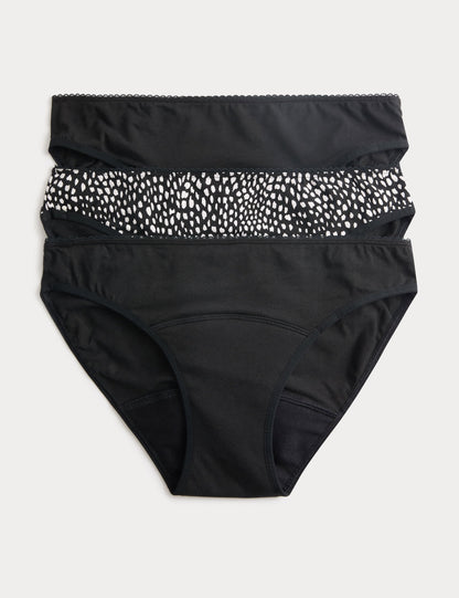 3'lü Yüksek Emicili Bikini Külot