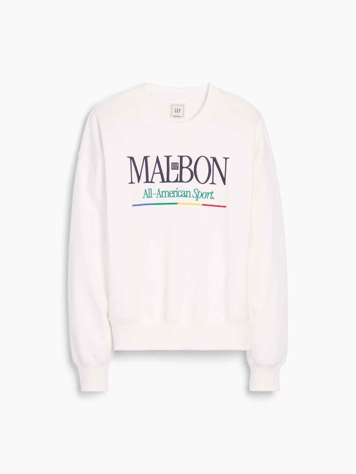 Beyaz Gap × Malbon Heavyweight Logo Sweatshirt