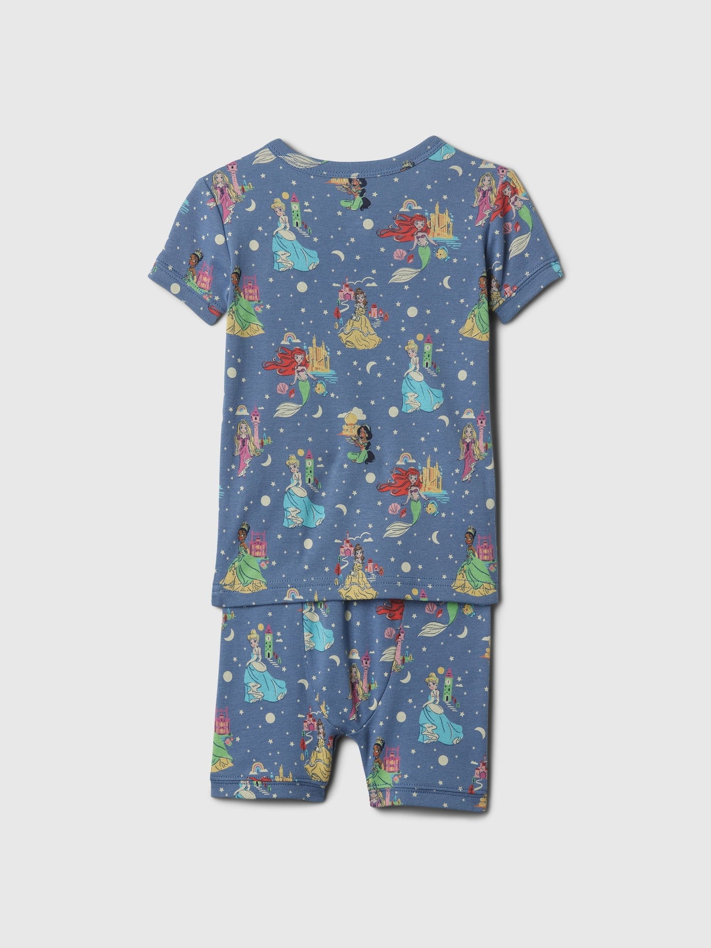Mavi Disney Princess Desenli Pijama Takımı