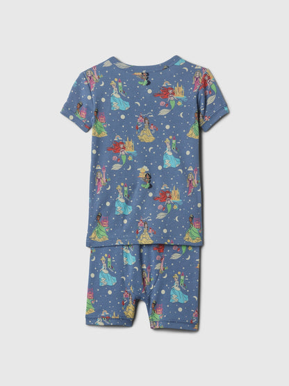 Mavi Disney Princess Desenli Pijama Takımı