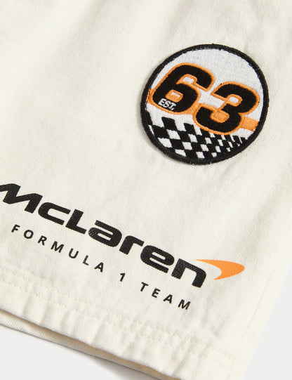 Mclaren:trade_mark: F1 Takımı Temalı %100 Pamuklu Denim Mini Etek (2–16 Yaş)