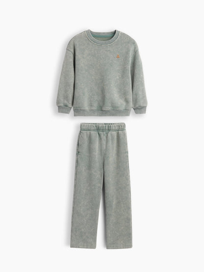 Yeşil Bebek & Küçük Çocuk Vintagesoft Sweat Seti