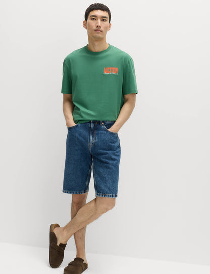 Desenli Pamuklu T-shirt