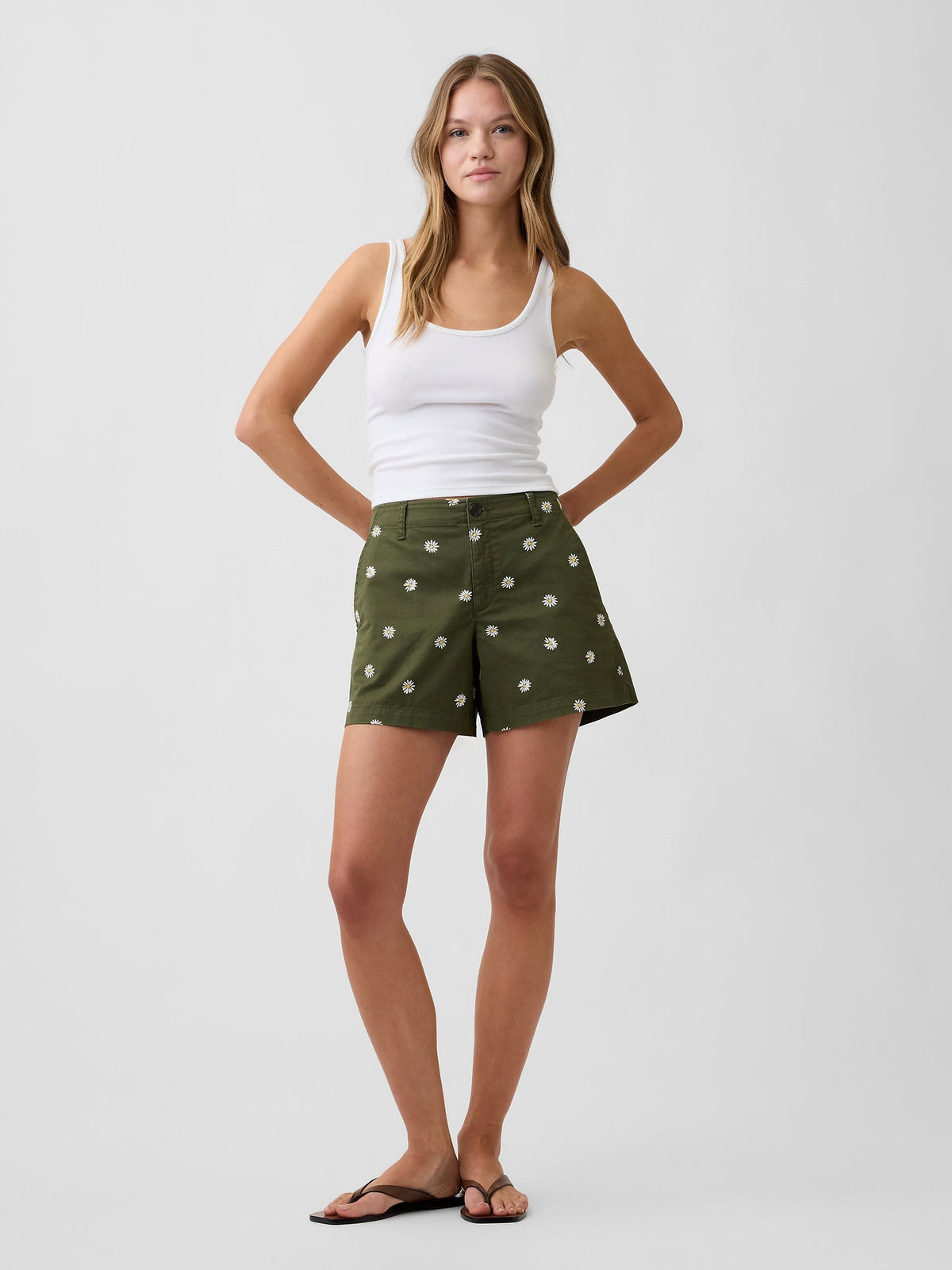 Haki 5 Mid Rise Downtown Khaki Şort
