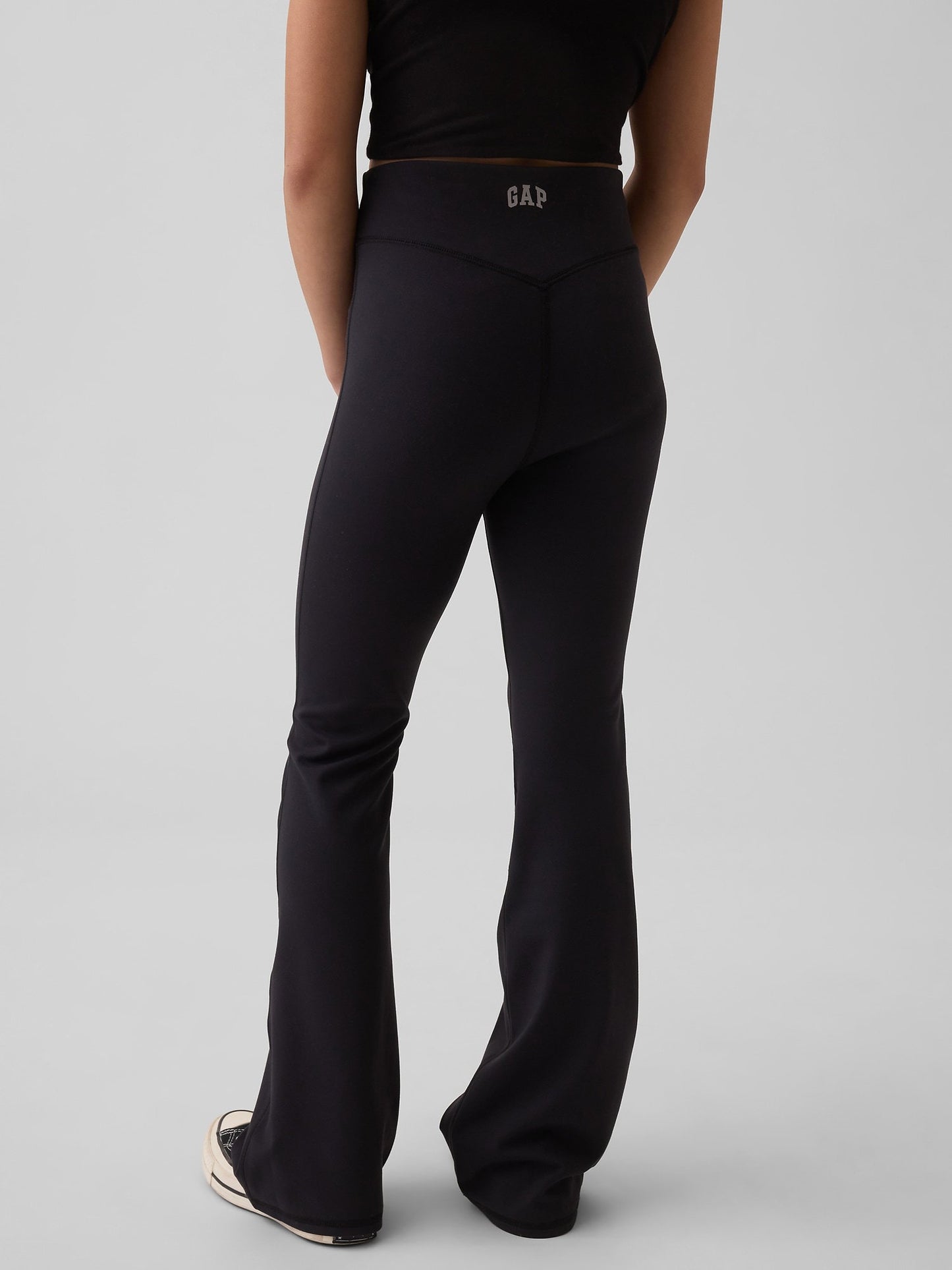 Siyah Performans Flare Leggings Tayt