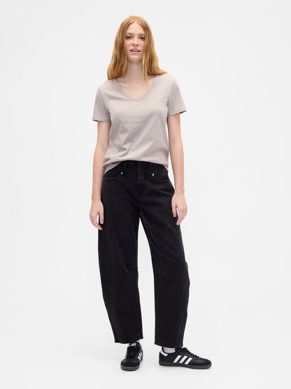 Bej Favorite V-yaka T-shirt