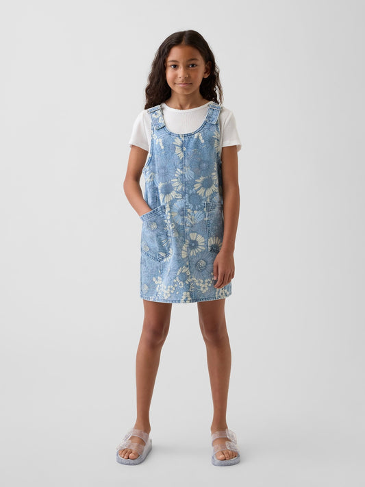 Mavi Floral Denim Salopet