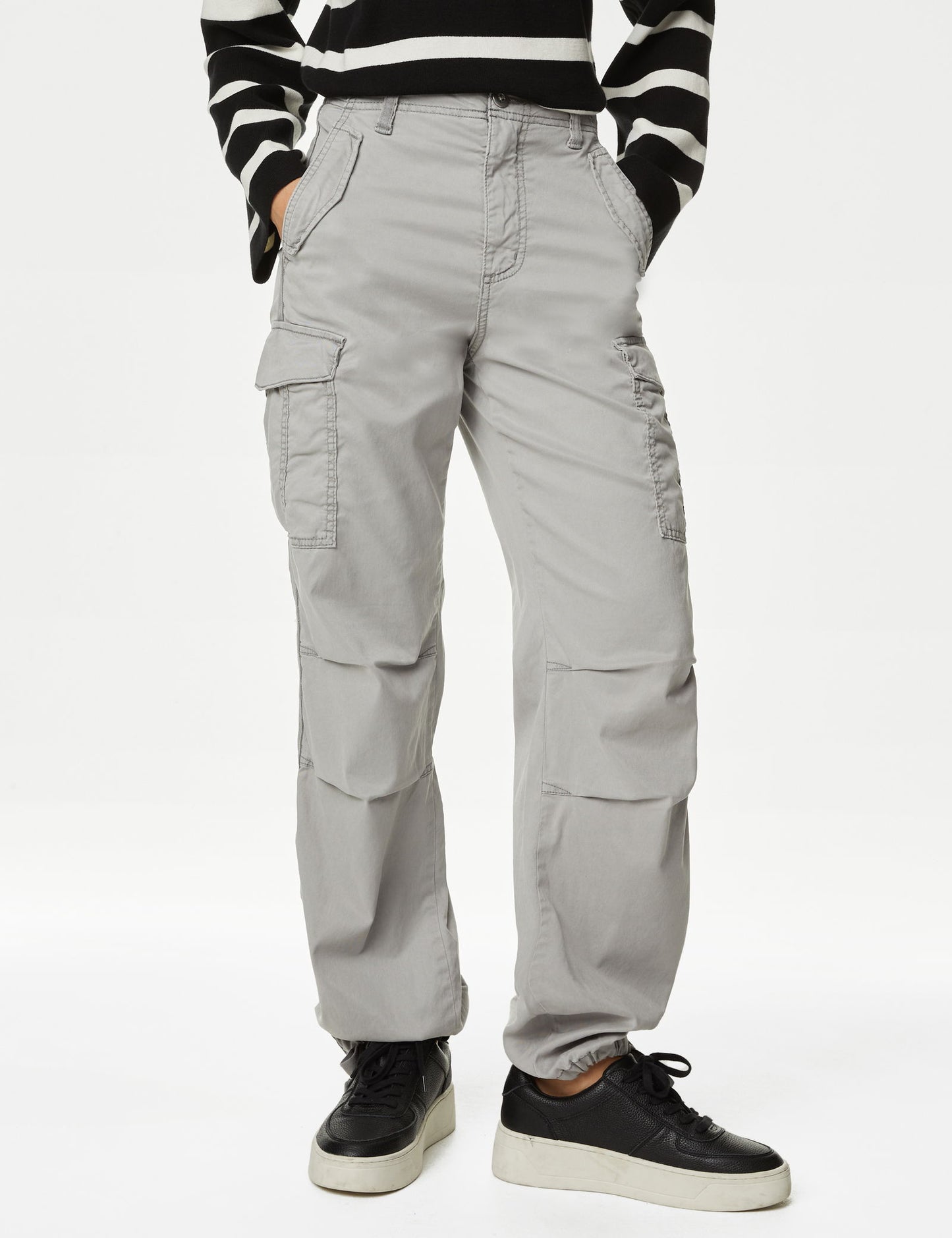 Lyocell™ Straight Leg Kargo Pantolon