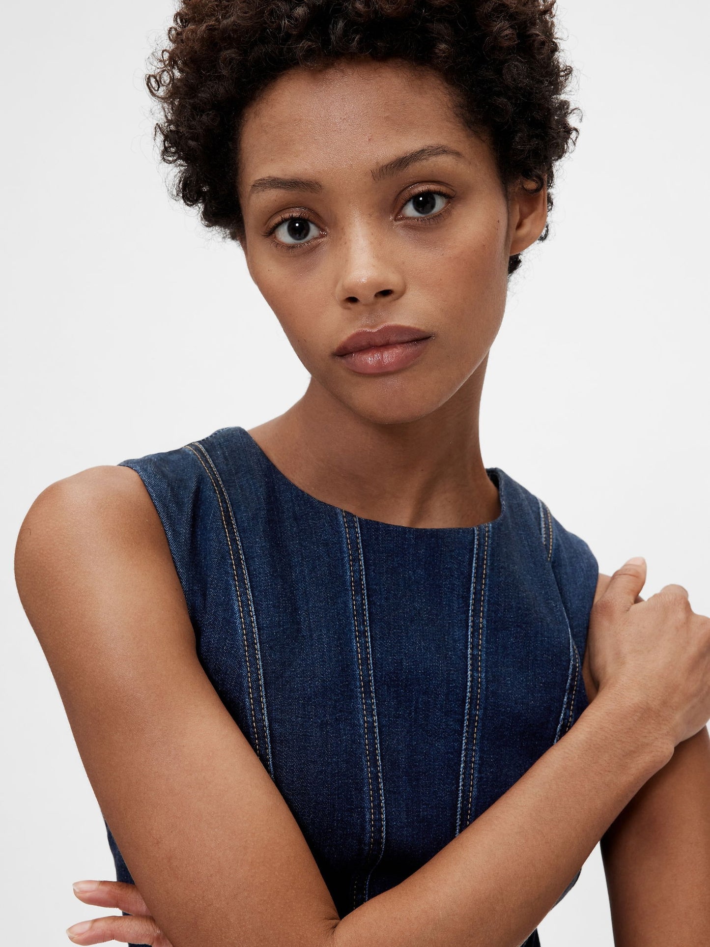 Lacivert Gapstudio Denim Midi Elbise