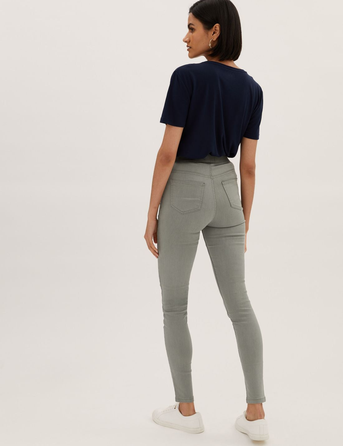 Yüksek Bel Jegging Jean Pantolon