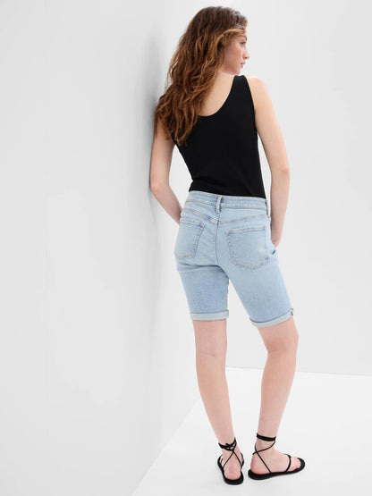 Açık Mavi Denim Şort