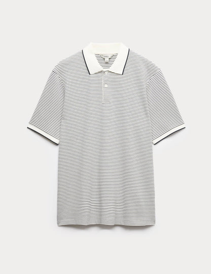 Çizgili Polo Yaka T-shirt
