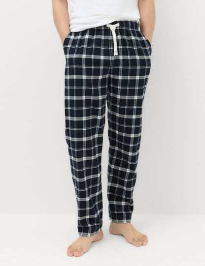 Pamuklu Kareli Pijama Altı