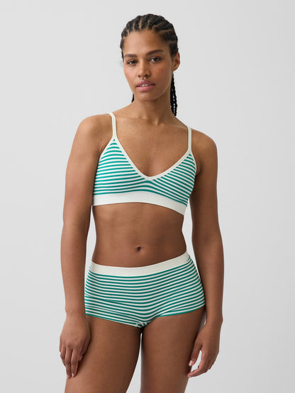 Yeşil Seamless Fitilli Triangle Bralet