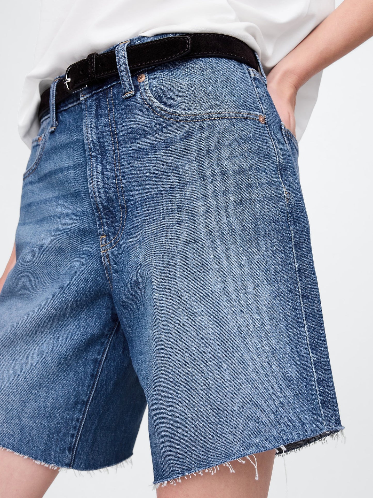 Mavi 8 Mid Rise '90s Loose Denim Bermuda Şort