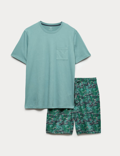 Desenli Pijama Takımı
