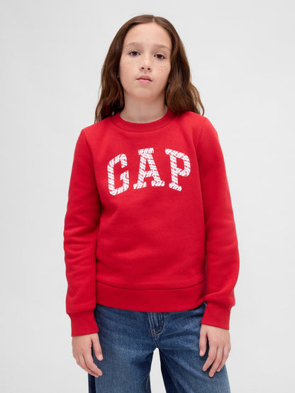 Kırmızı Grafik Gap Logo Sweatshirt