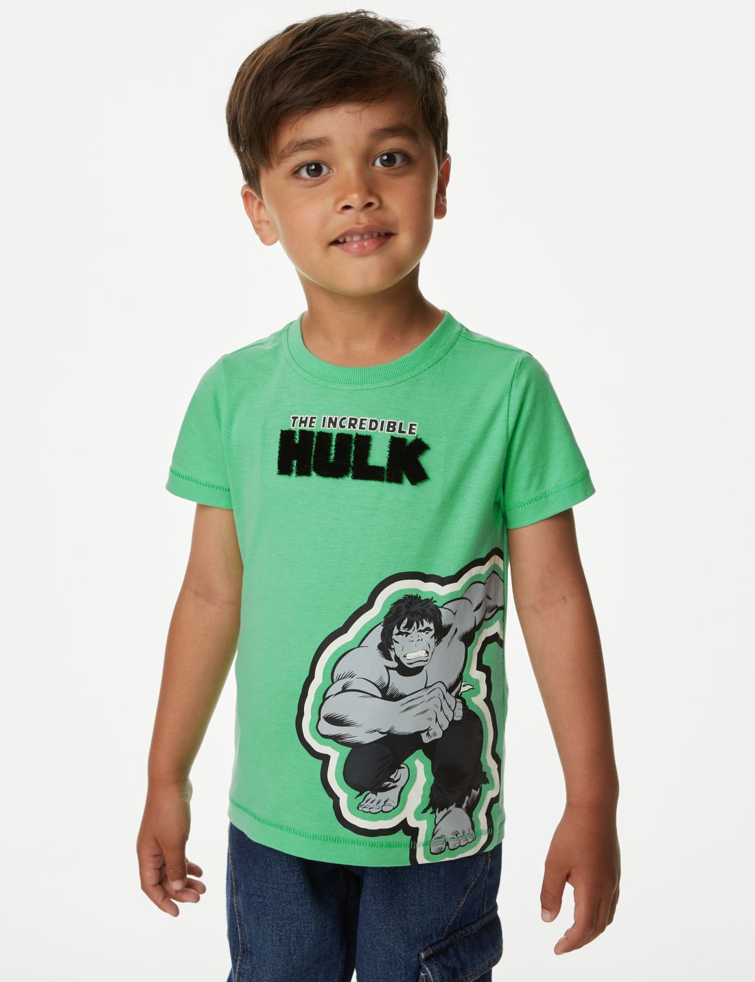 Saf Pamuklu Hulk™ T-shirt (2-7 Yaş)