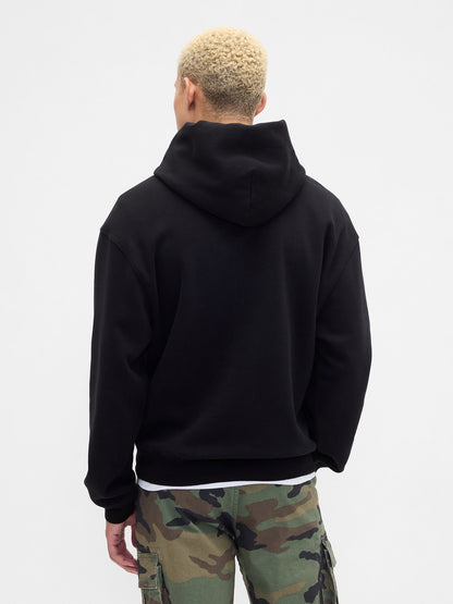 Siyah Vintagesoft Oversized Gap Mini-logo Sweatshirt