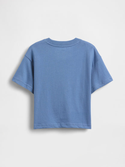Beyaz Oversized Grafik Baskılı T-shirt