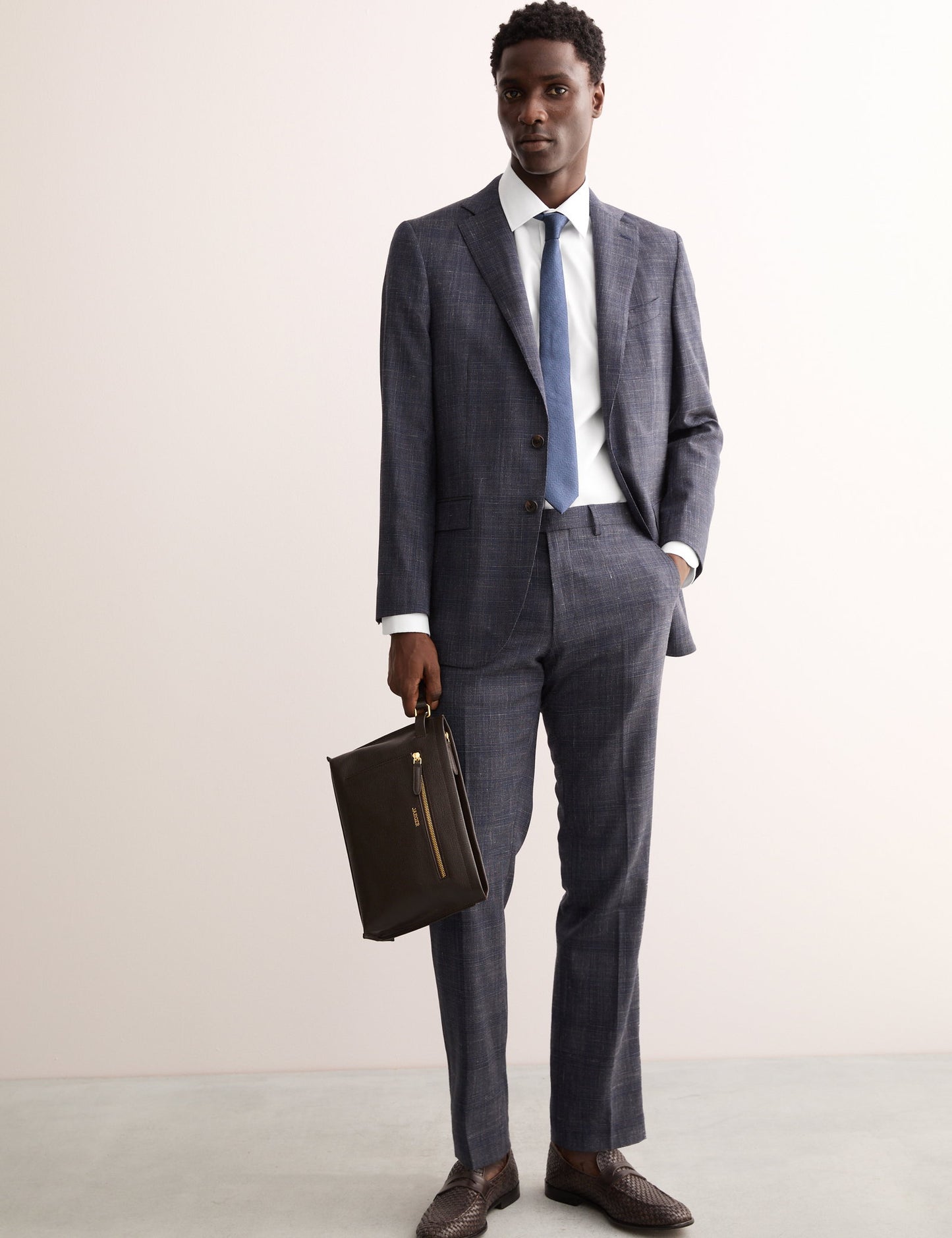 Tailored Fit Lüks Pamuklu Dokulu Gömlek